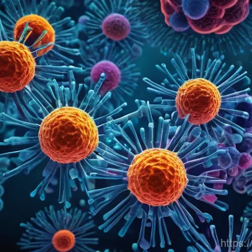 나노의학과 약물 전달 - **Microscopic Nanoparticle Precision Medicine**
    A high-resolution, futuristic microscopic view o...