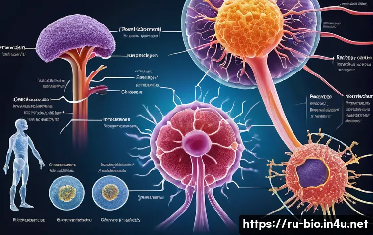 장기이식과 면역거부반응 - A detailed medical illustration showing the human immune system interacting with a transplanted orga...
